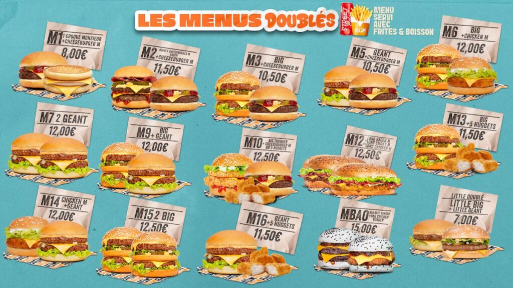 big m menu